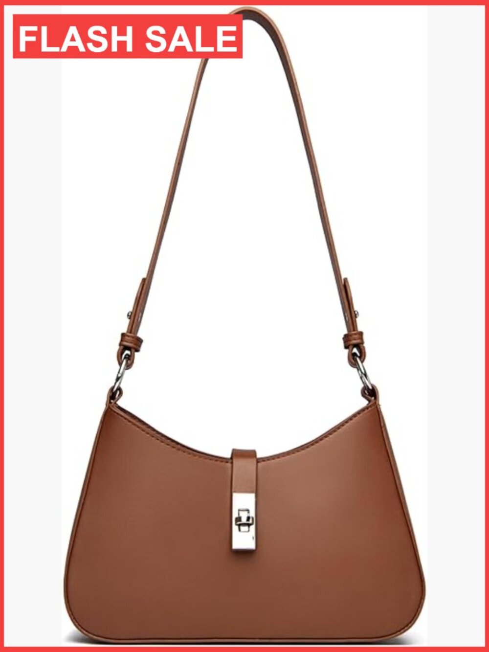 Vegan Leather Convertible Crossbody Hobo Shoulder Bag with Adjustable Straps